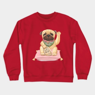 Lucky pug Crewneck Sweatshirt